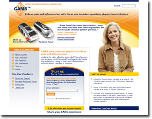 Archived homepage of Crosby Advanced Medical Systems